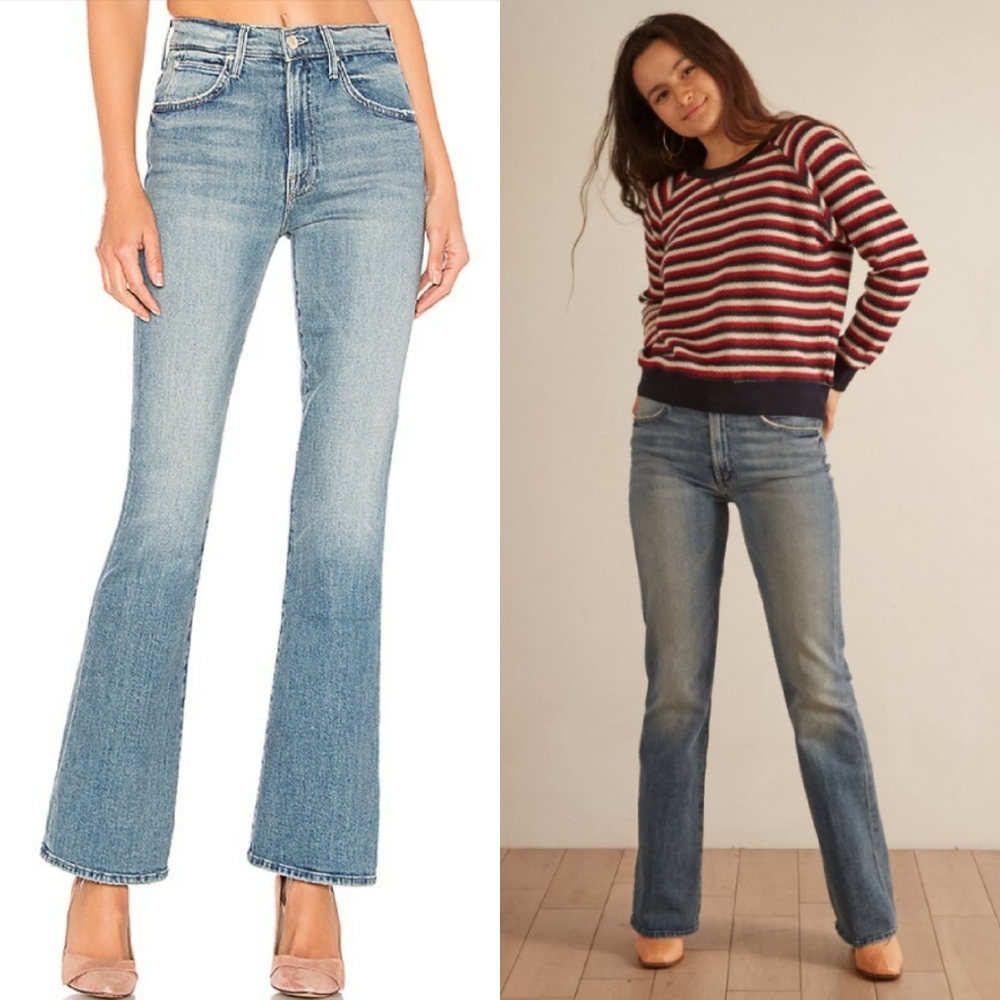 MOTHER The Desperado High Rise Flare Jeans in Secret Sister 27